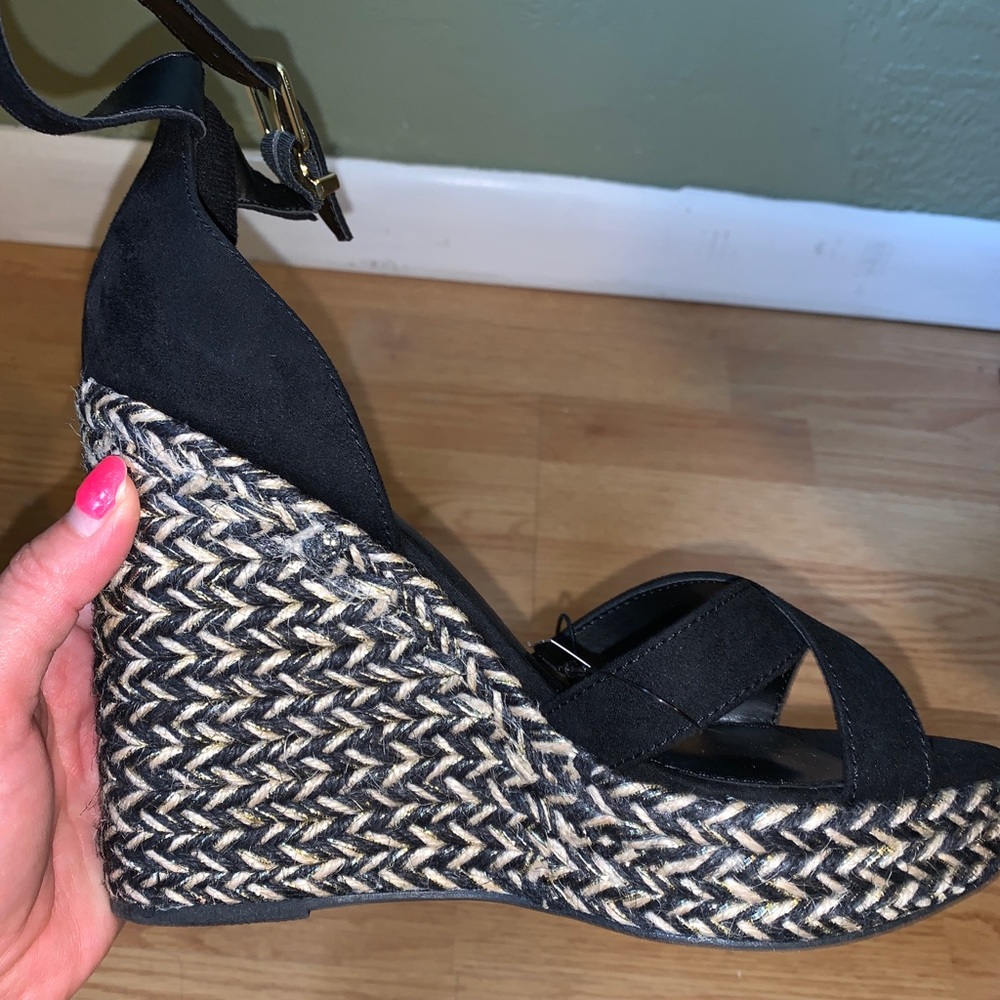 Express Ankle Strap Wedge Sandals